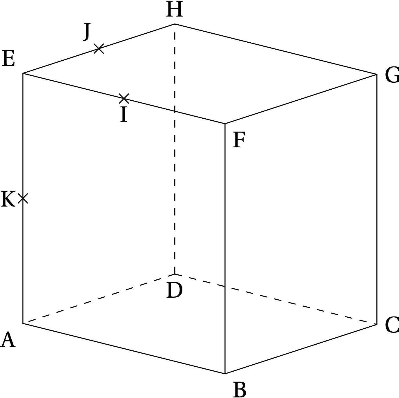 Cube ABCDEFGH